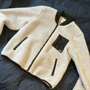 Vans Sherpa bomber jacket. Light violet. Like new.